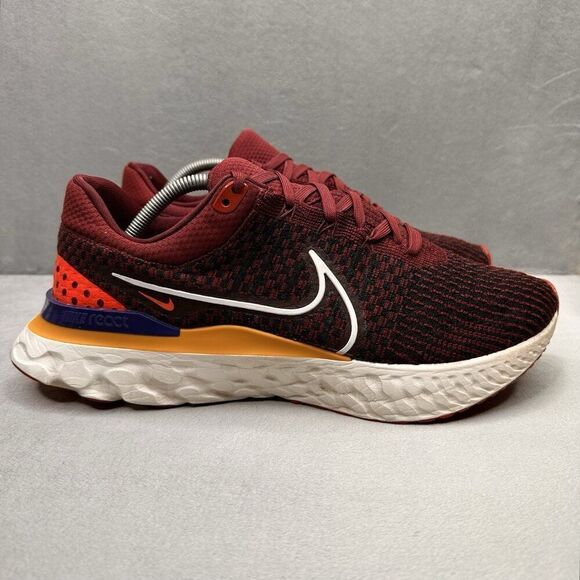Nike Other - Nike Men's Maroon/White/Orange Running Shoes